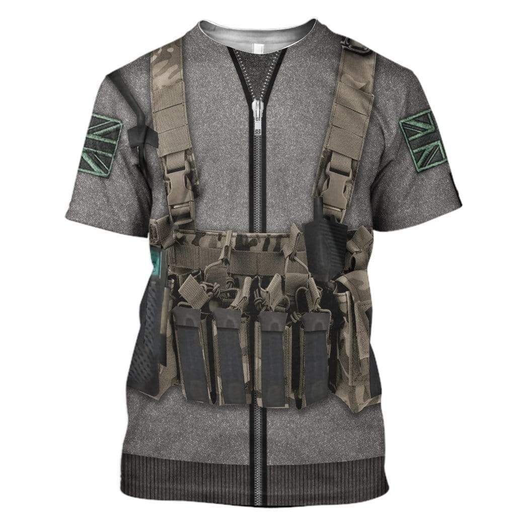 Call Of Duty MW2 Simon Ghost Riley Costume Cosplay T-Shirt