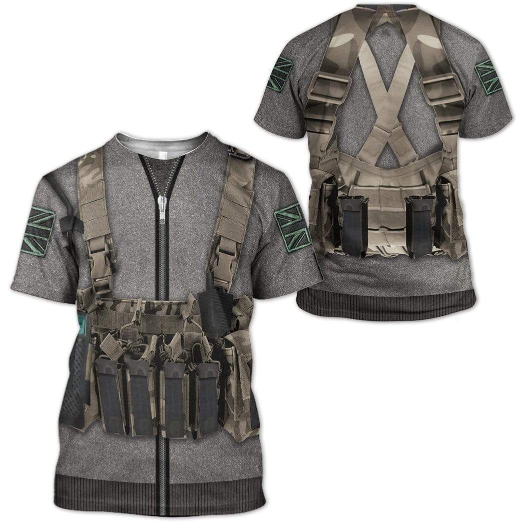 Call Of Duty MW2 Simon Ghost Riley Costume Cosplay T-Shirt