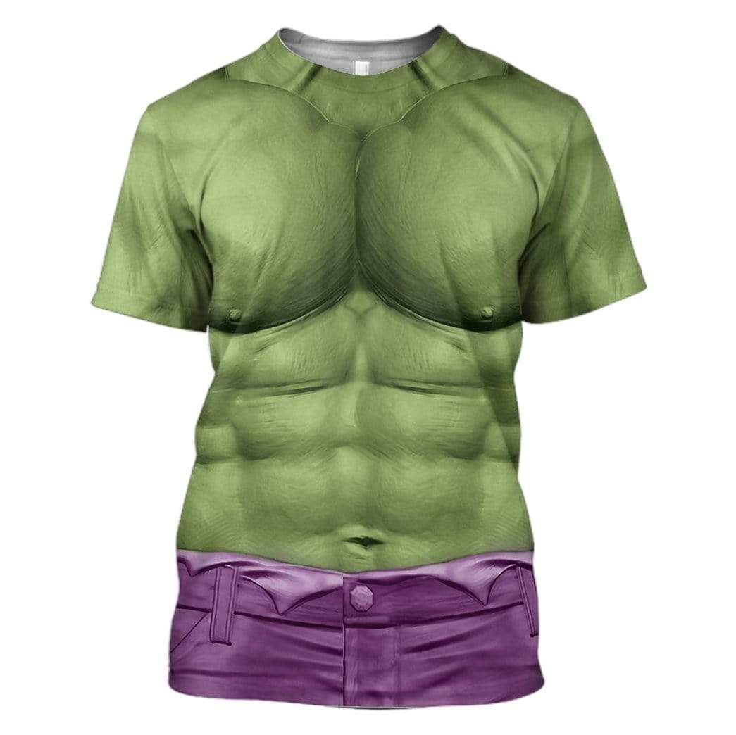 Incredible Hulk Cosplay Costumes- 3D T-Shirts For Men