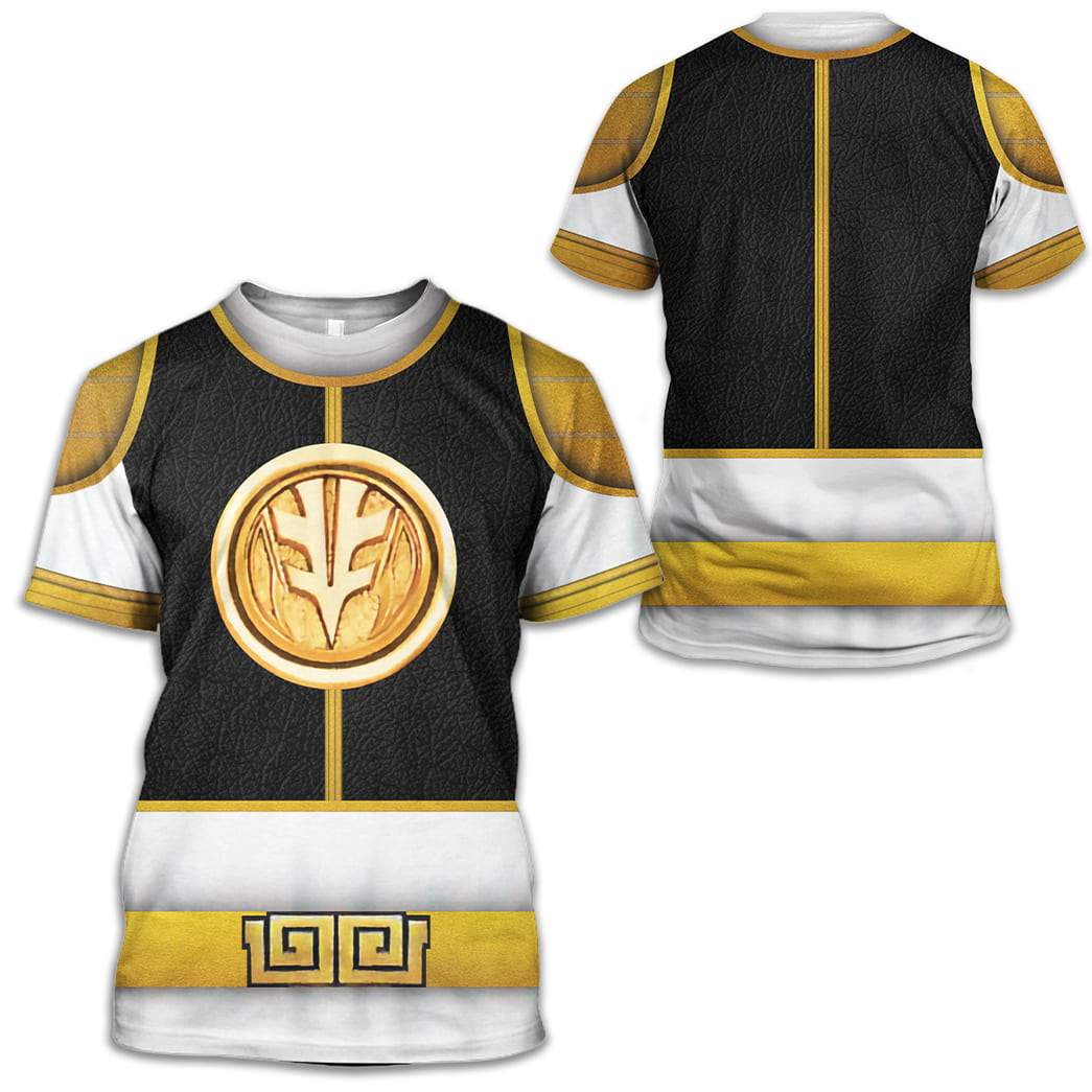 White Ranger Costume Cosplay T-Shirt