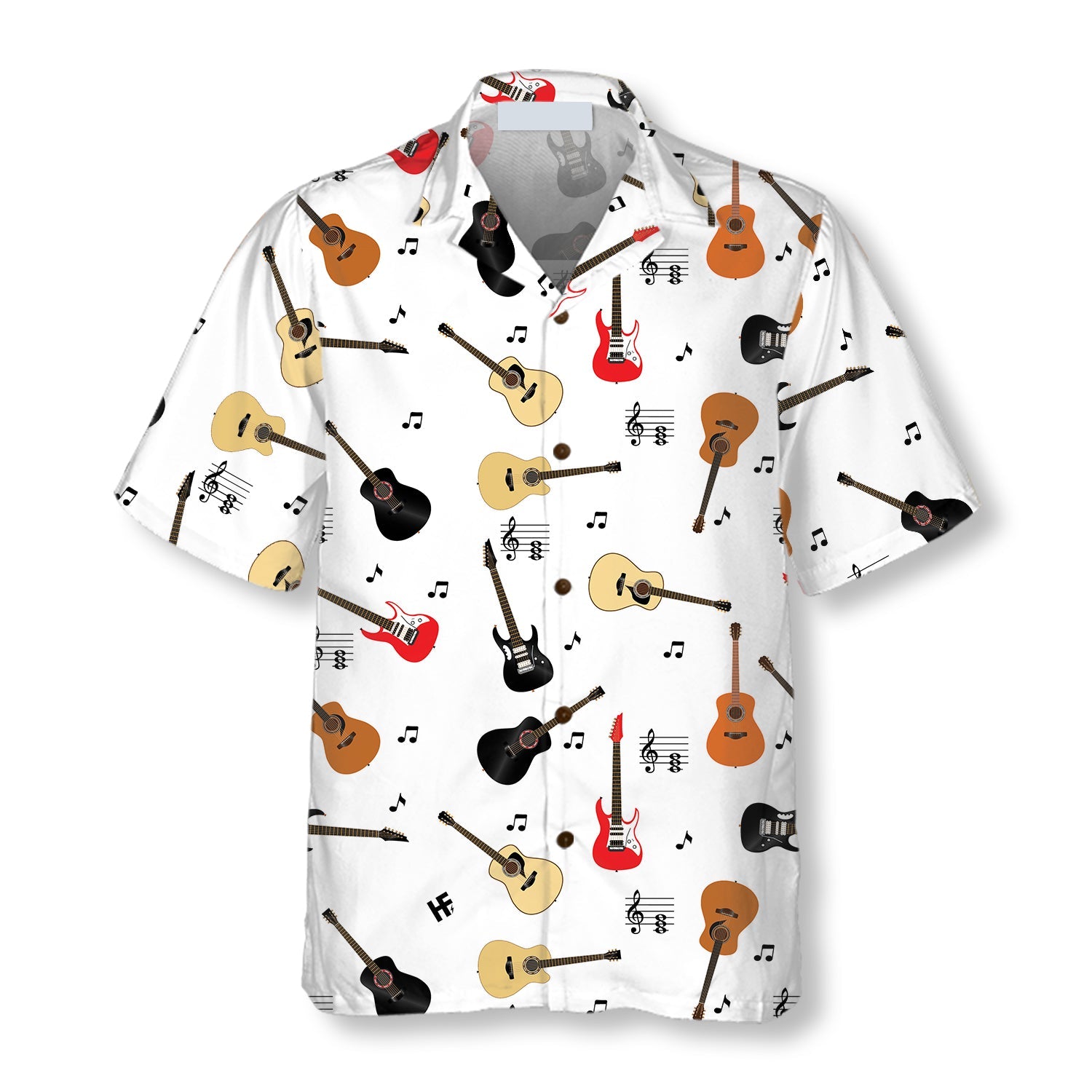 Guitar Musical Note - Hawaiian Shirt