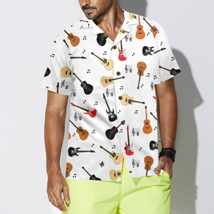 Guitar Musical Note - Hawaiian Shirt