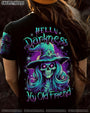 HELLO DARKNESS MY OLD FRIEND WITCH HALLOWEEN ALL OVER PRINT YHLN2507233_Short sleeves_V neck Shirt_S 1 S2wQu