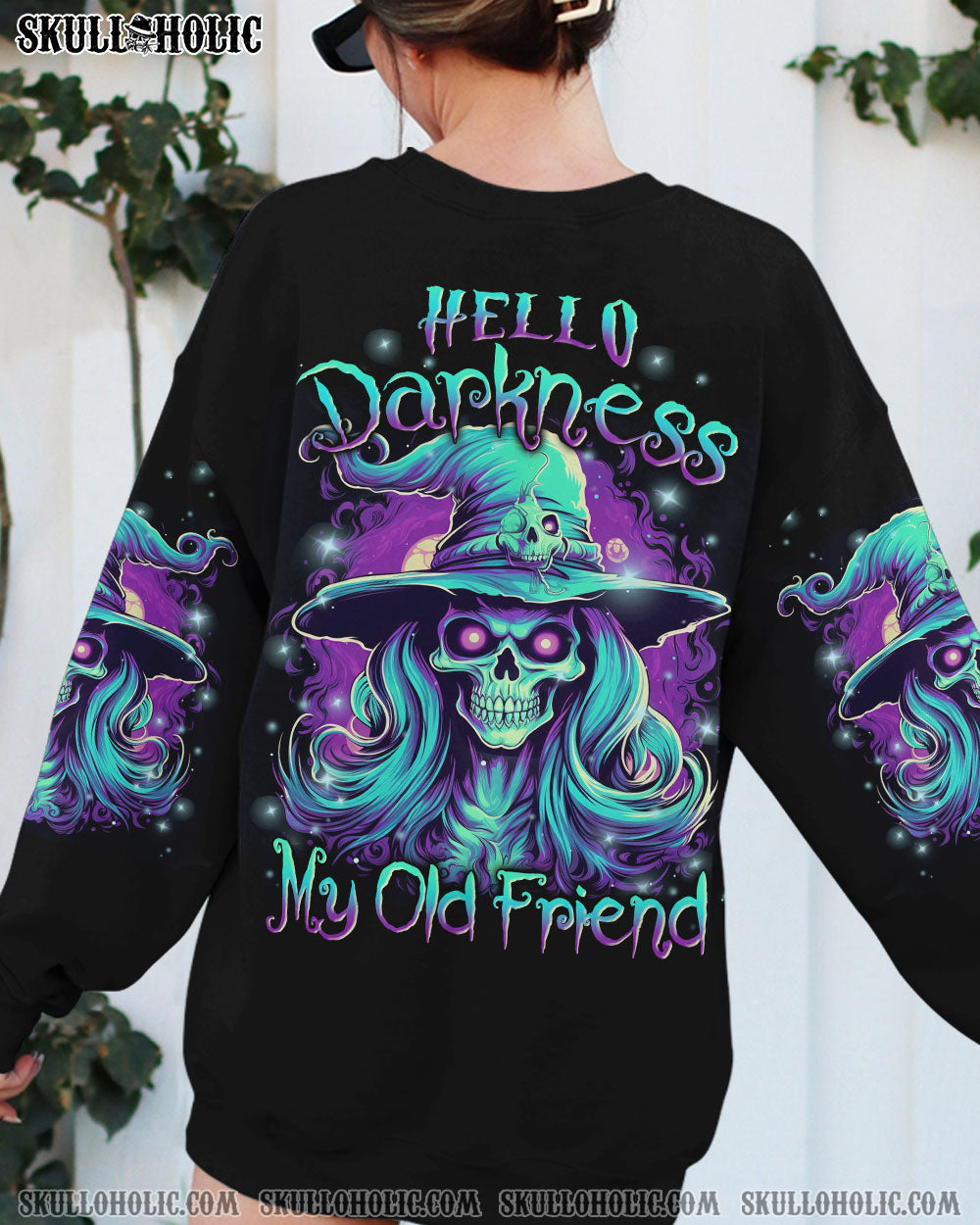 HELLO DARKNESS MY OLD FRIEND WITCH HALLOWEEN ALL OVER PRINT YHLN2507233_Sweatshirt _26 Hoodies_Sweatshirt_S 1 GSqF0