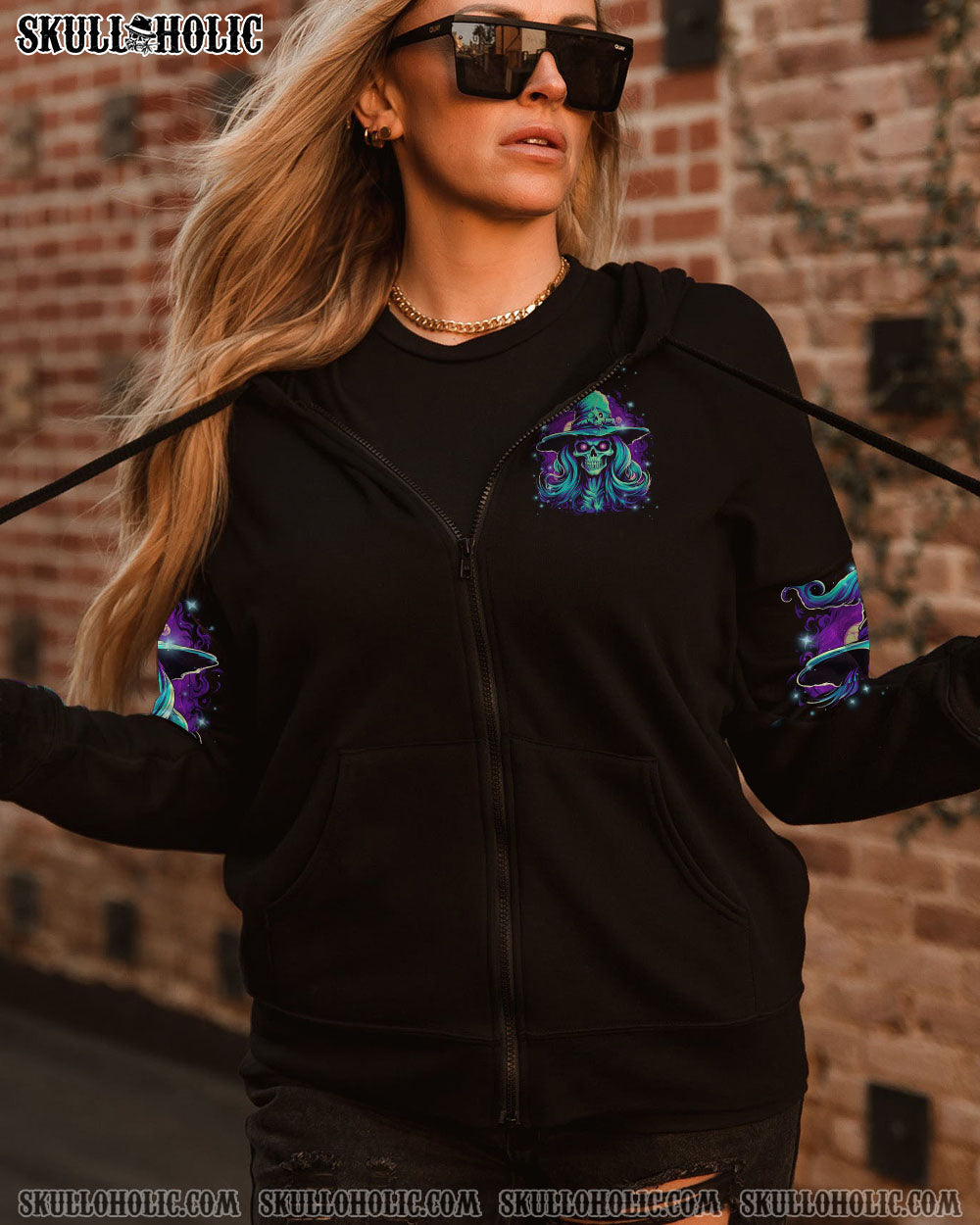 HELLO DARKNESS MY OLD FRIEND WITCH HALLOWEEN ALL OVER PRINT YHLN2507233_Sweatshirt _26 Hoodies_Zip Hoodie_2XL 1 wWDf2