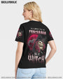HOT DEAL_ BE A WITCH ROSE SKULL ALL OVER PRINT TLTW1409223_Short sleeves_V neck Shirt_S 1 gRGPL