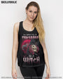 HOT DEAL_ BE A WITCH ROSE SKULL ALL OVER PRINT TLTW1409223_Tanks_Racerback Tank_S 1 1TPZV