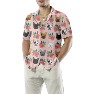 Happiness Is Bulldog Kisses Hawaiian Shirt