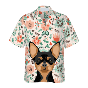 Happiness Is Chihuahua Kisses Hawaiian Shirt