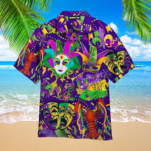 Happy Mardi Gras - Hawaiian Shirt