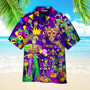 Happy Mardi Gras - Hawaiian Shirt