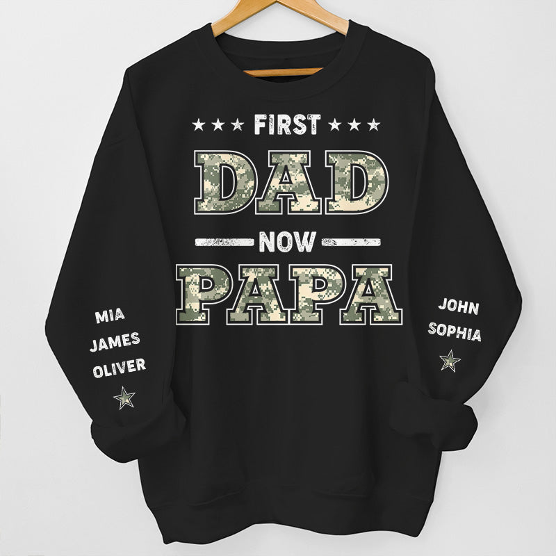 Special Feeling To Become A Papa - Gift For Dad, Grandpa - Personalized Sleeve Sweatshirt