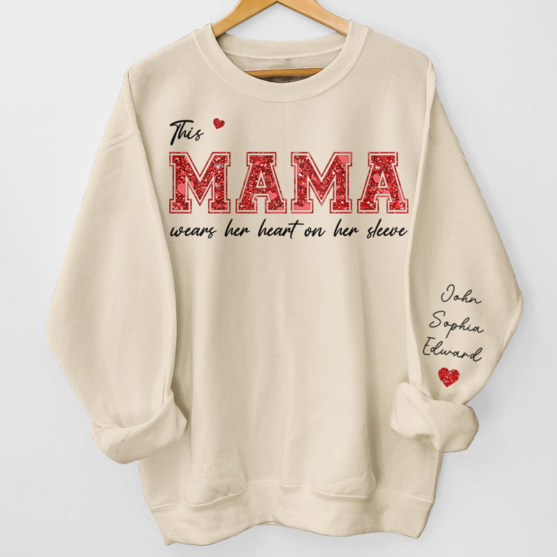 A Mother's Love Is More Beautiful Than Any Fresh Flower - Gift For Mom, Grandma - Personalized Sleeve Sweatshirt