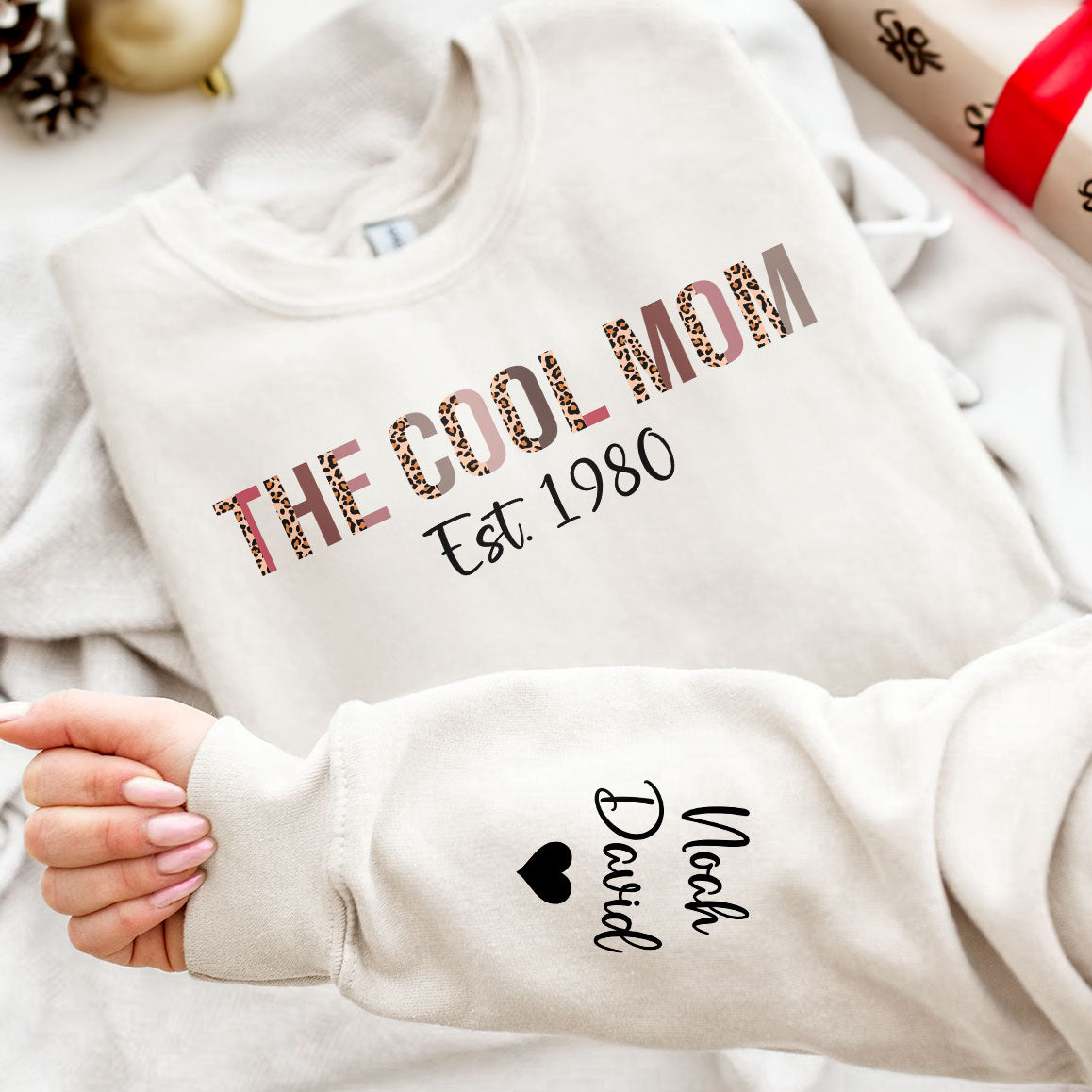 The Cool Mom - Gift For Mom - Personalized Sleeve Sweatshirt