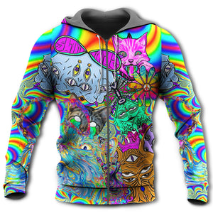 Hippie Cat Break My Mind - Hoodie