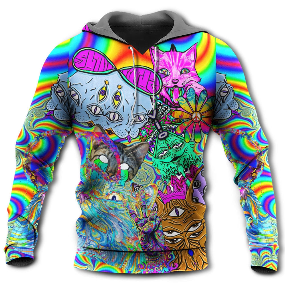 Hippie Cat Break My Mind - Hoodie