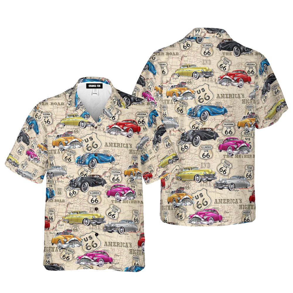 Vintage Motorcycle Hawaiian Shirt For Men & Women