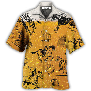 Horse Racing And Beer - Hawaiian Shirt