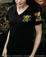I AM A SWEET GIRL BUT IF YOU PISS ME OFF SUGAR SKULL ALL OVER PRINT TLTW0612222_Short sleeves_V neck Shirt_2XL 1 Q5iOk