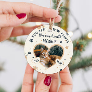 In Loving Memory - Pet Memorial - Personalized Ceramic Ornament DN100