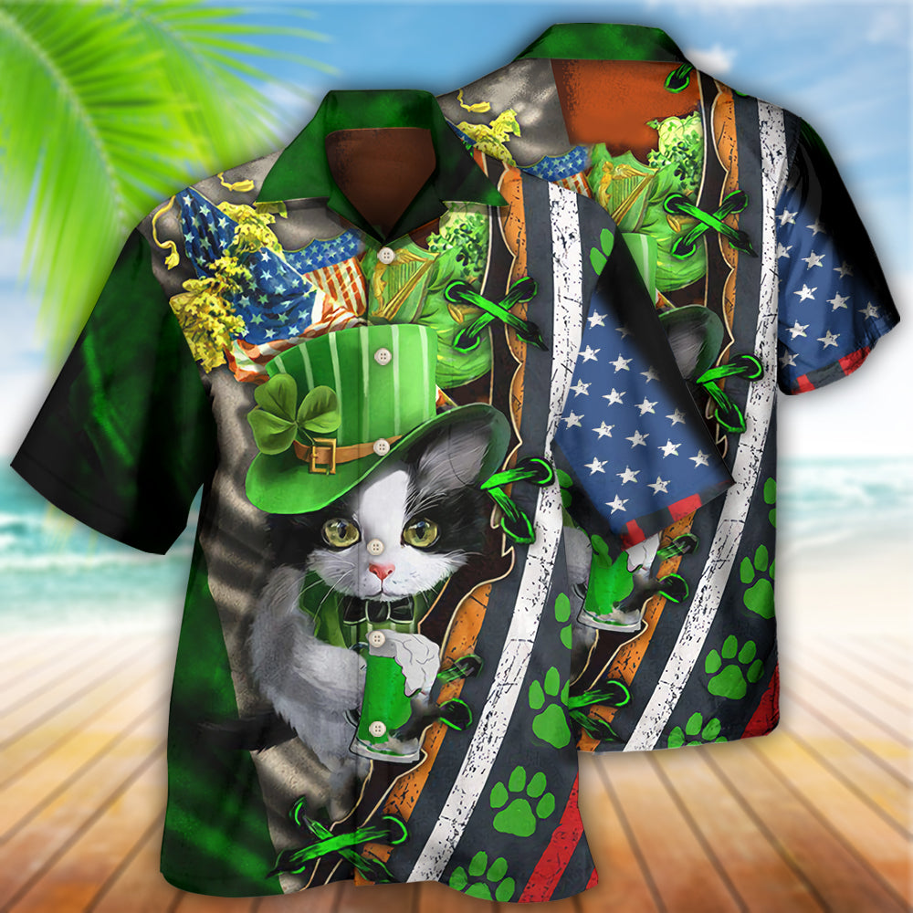 Irish Cats It's Not A Party Until An Irish Cat Show Up - Hawaiian Shirt