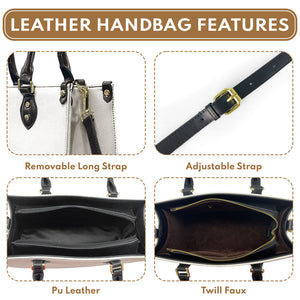 Best Grandma Hands Down - Personalized Leather Handbag With Handle - AT4080726