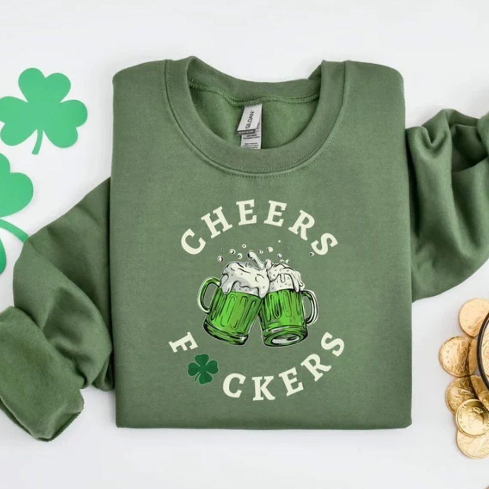 Funny Cheers Fuckers St. Patrick's Day Lucky - Unisex Shirt