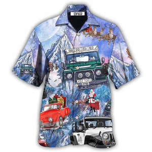 Jeep Reindeer Flying Into Galaxy - Hawaiian Shirt