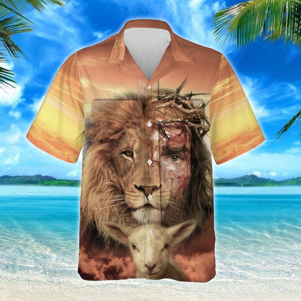 Jesus Is Risen Lion Aloha - Hawaiian Shirt