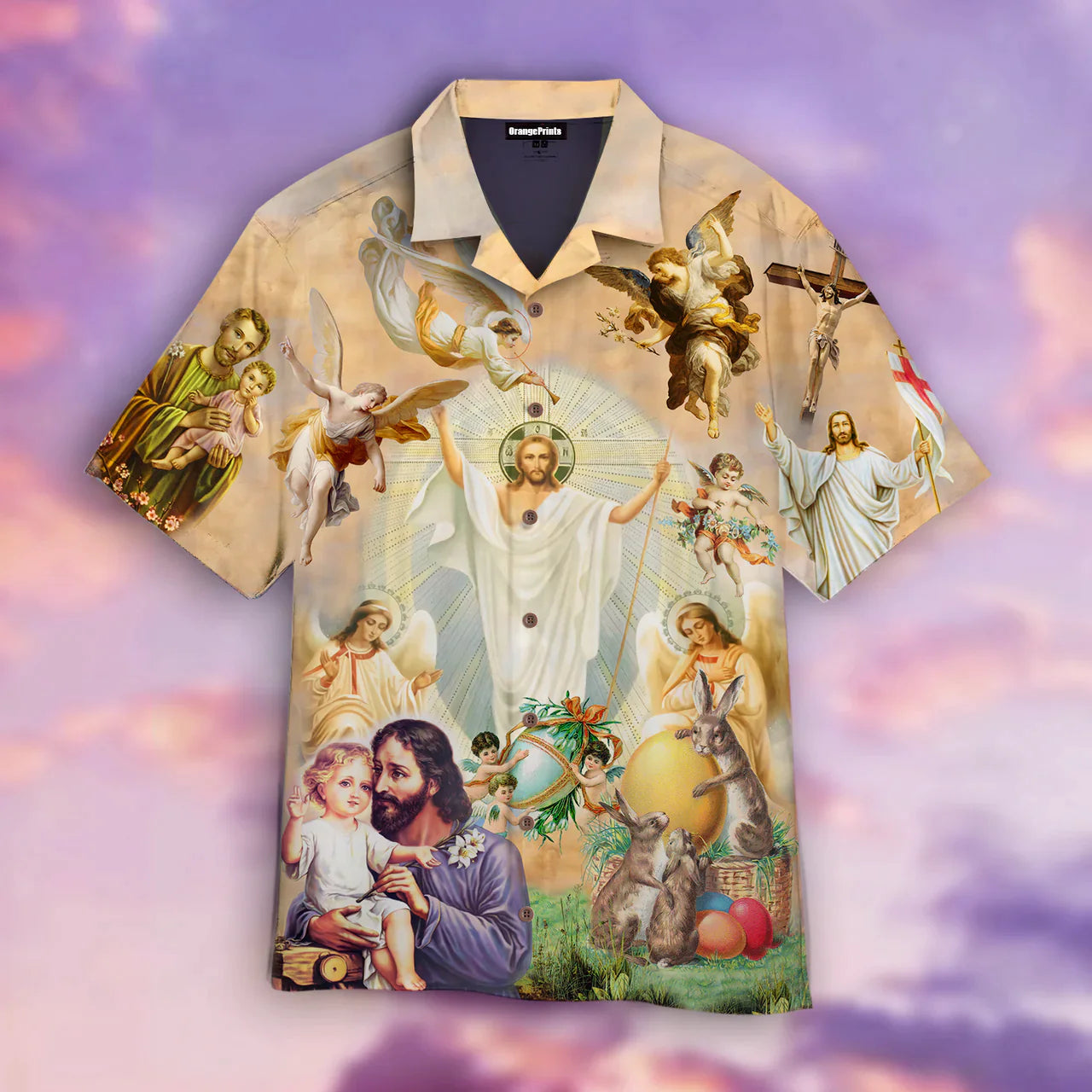 Jesus Happy Easter Aloha - Hawaiian Shirt