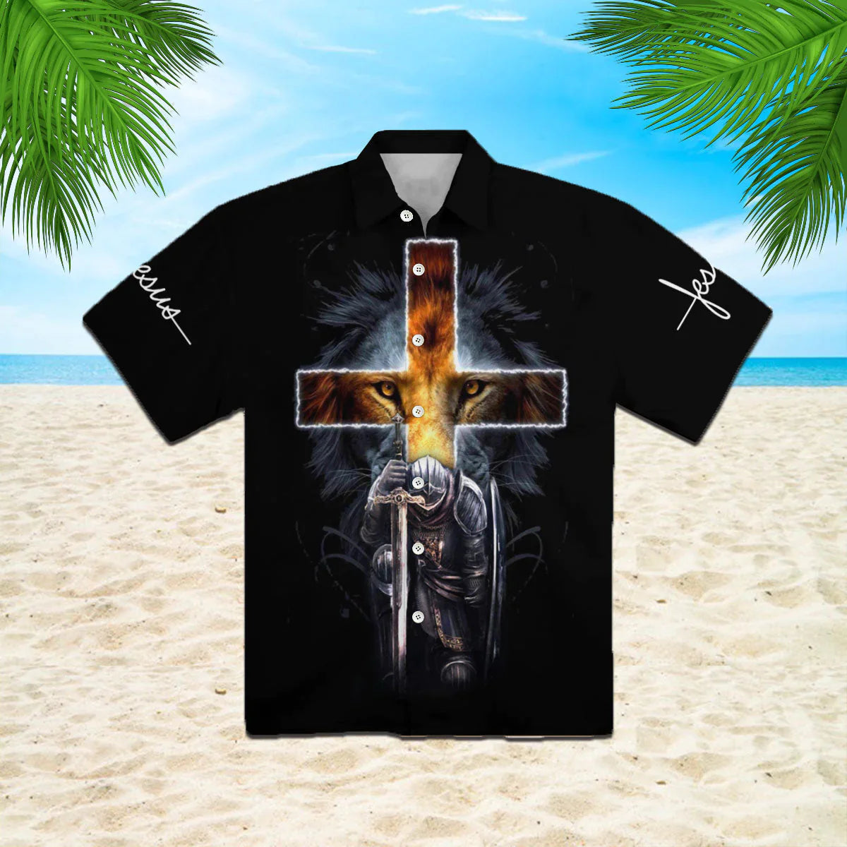 Jesus Is My Everything Lion Black - Hawaiian Shirt