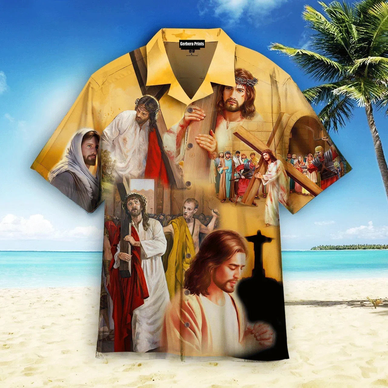 Jesus Happy Easter Colourful Aloha - Hawaiian Shirt