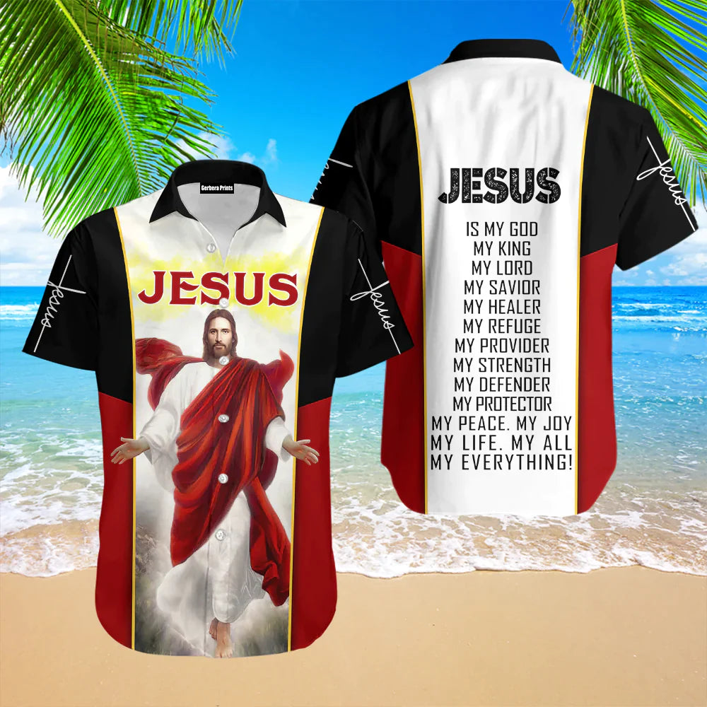 Jesus Is My Everything Catholic Aloha - Hawaiian Shirt