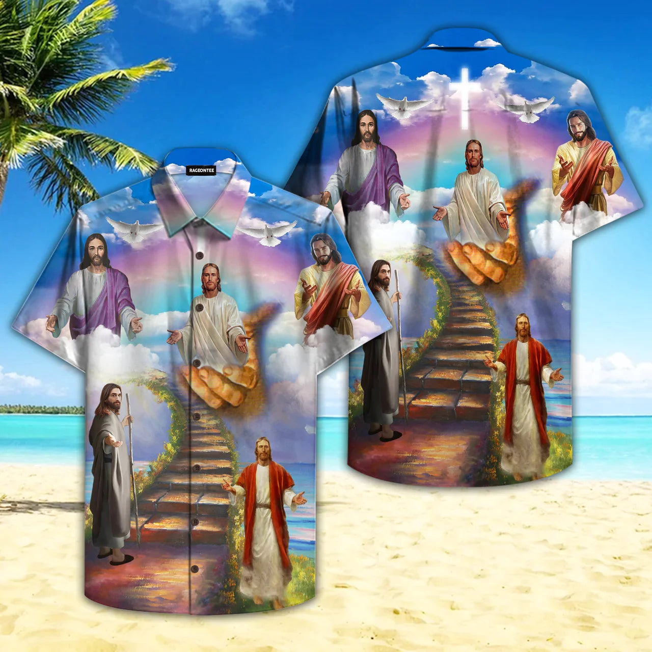 Jesus Save My Life Colourful Aloha - Hawaiian Shirt