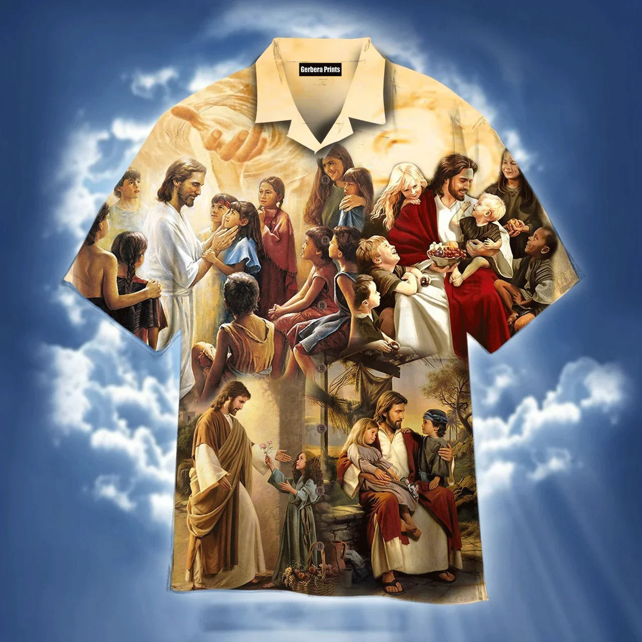 Jesus And Children From Around The World Aloha - Hawaiian Shirt