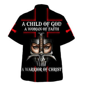 Jesus A Child Of God A Woman Of Faith - Hawaiian Shirt