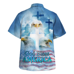 Jesus God Bless America Independence - Hawaiian Shirt