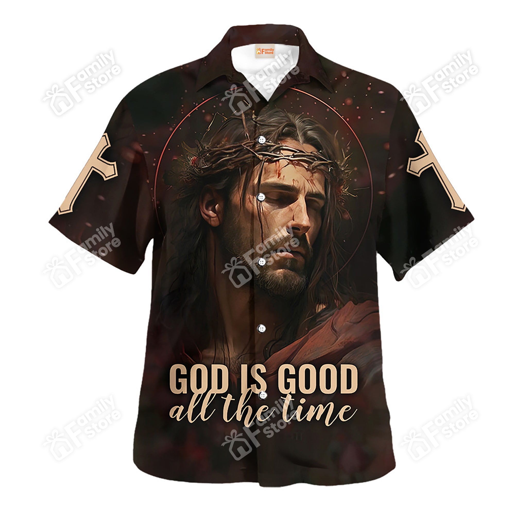 Jesus God Is Good All The Time - Hawaiian Shirt