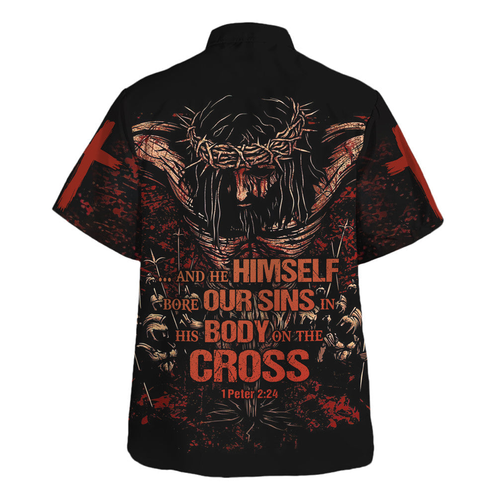 Jesus He HimSelf Our Sins Body Cross - Hawaiian Shirt