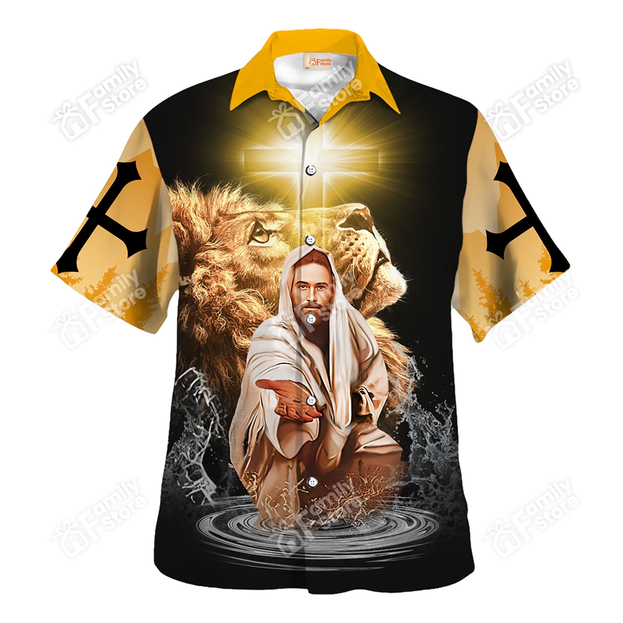 Jesus Is My Provider Lion - Hawaiian Shirt