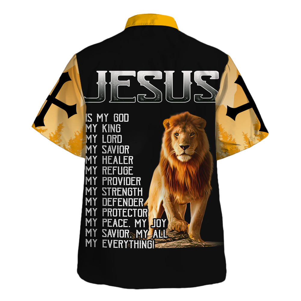 Jesus Is My Provider Lion - Hawaiian Shirt