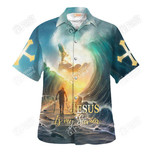 Jesus Is My Savior The Hand Of God - Hawaiian Shirt