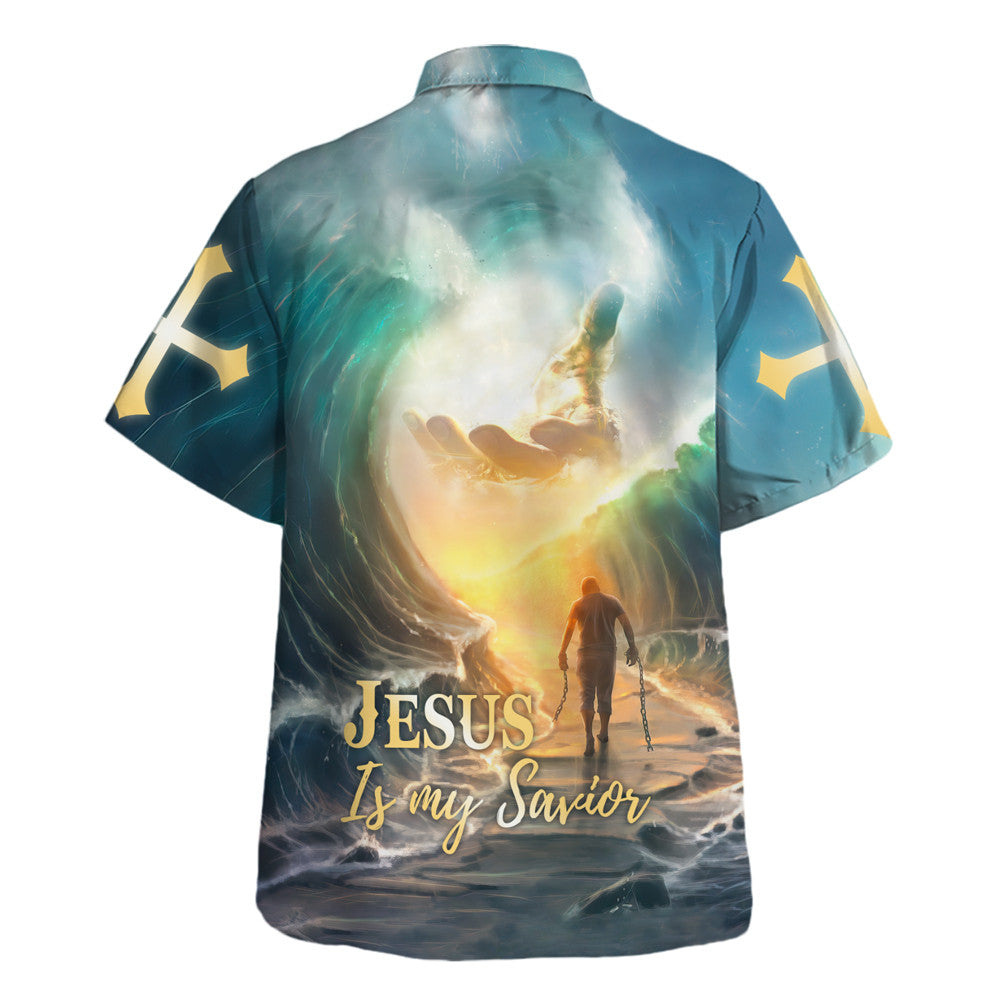 Jesus Is My Savior The Hand Of God - Hawaiian Shirt