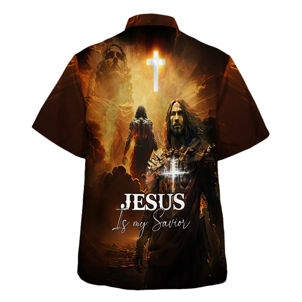 Jesus Is My Savior Combatant - For Men And Women - Hawaiian Shirt