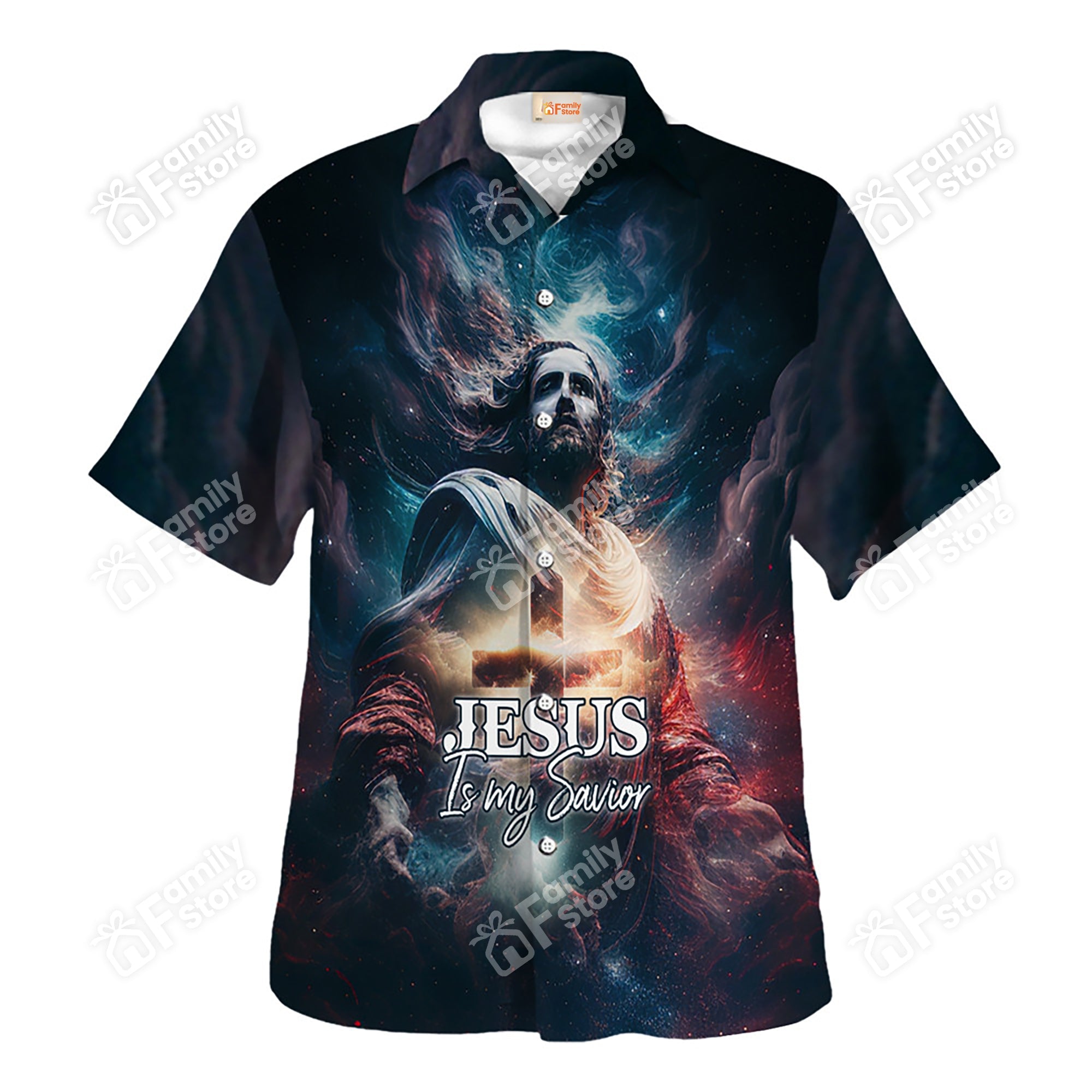 Jesus Is My Savior Galaxy - For Men And Women - Hawaiian Shirt