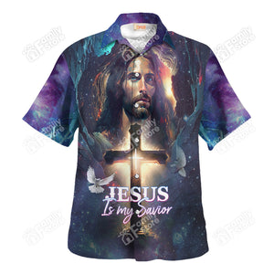 Jesus Is My Savior Galaxy - For Men And Women - Hawaiian Shirt