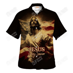 Jesus Is My Savior Independence - Hawaiian Shirt