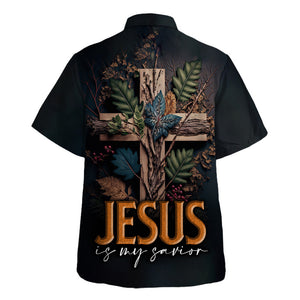 Jesus Is My Savior Leaf in the Cross - Hawaiian Shirt