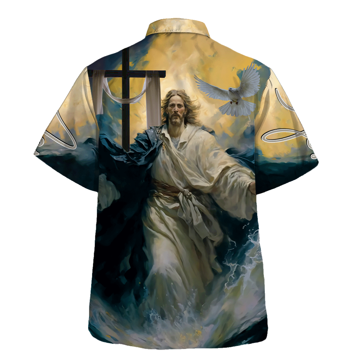 Jesus Is My Savior With Dove - For Men And Women - Hawaiian Shirt