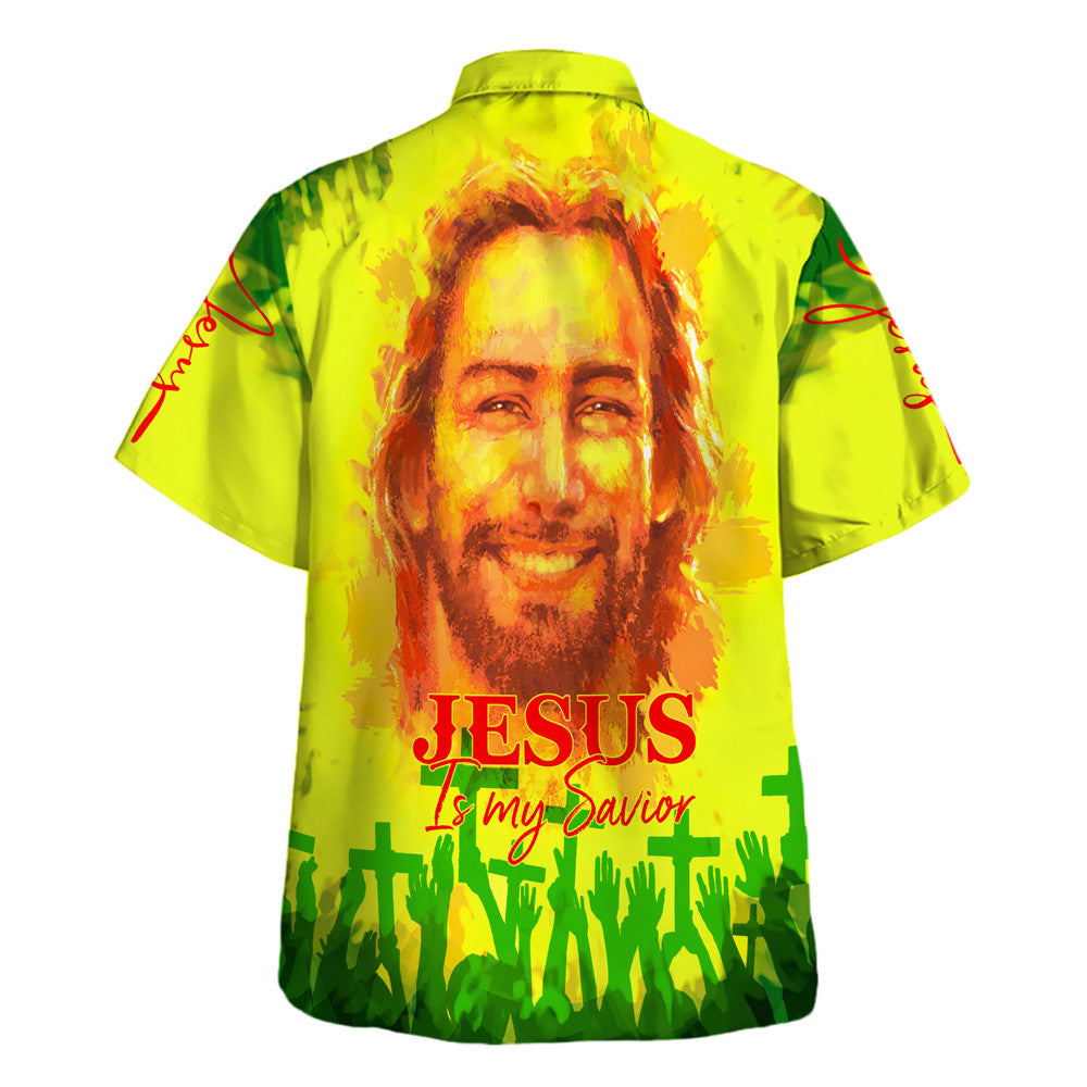 Jesus Is My Savior, Face Of God - Hawaiian Shirt